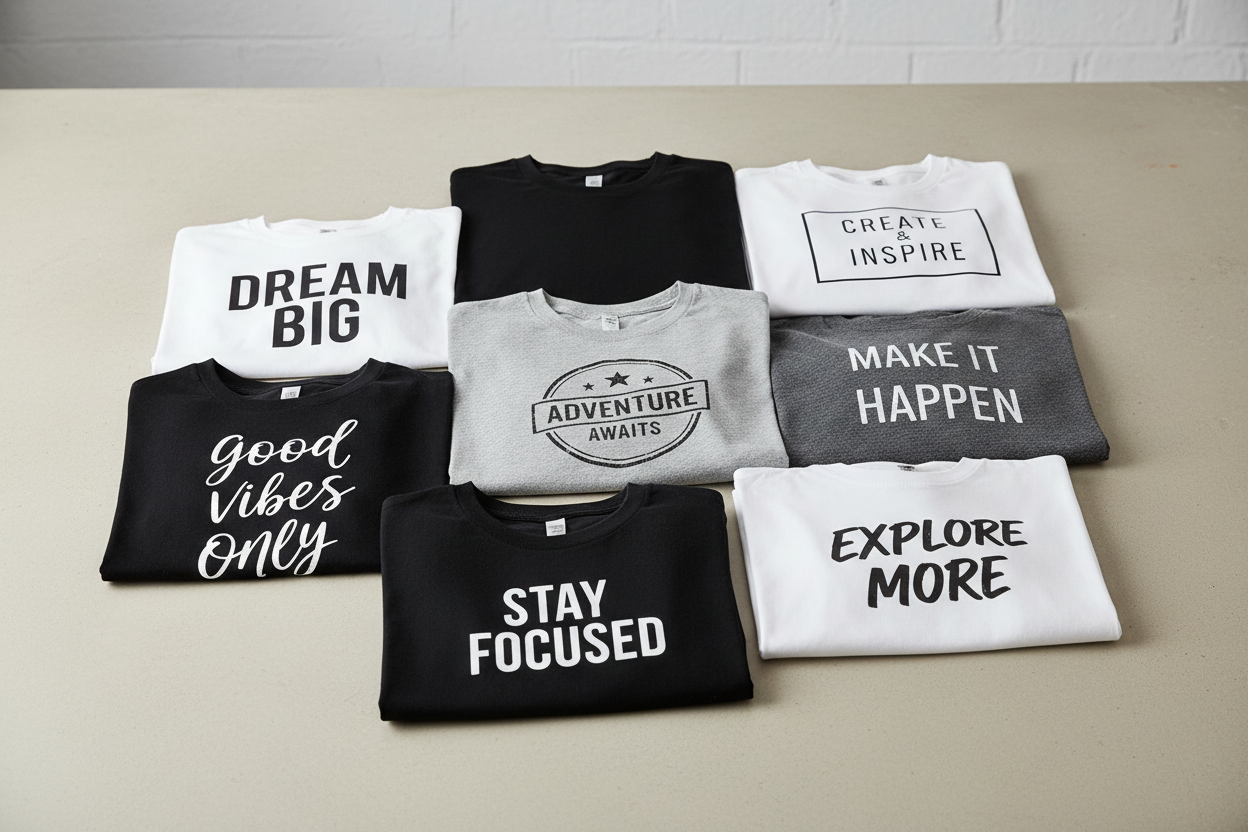 Marškinėliai su užrašais