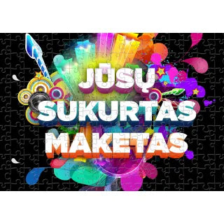 Dėlionė su Jūsų sukurtu dizainu (A4 dydžio, 120 detalių)