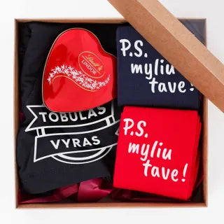 Geschenkset für Männer „PS Ich liebe dich!“