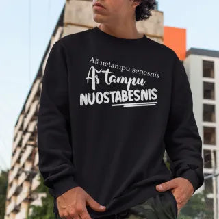 Džemperis "Aš netampu senesnis" (be kapišono)