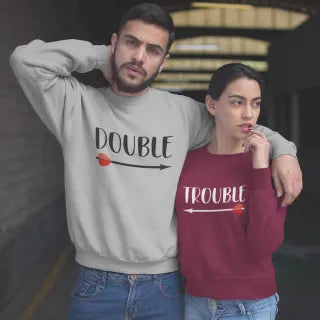 "Double trouble" sweatshirt set (without hood)
