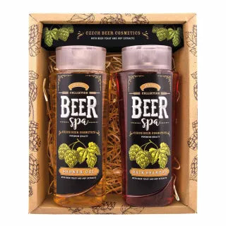 "BEER SPA" alaus kosmetikos rinkinys - dušo želė (250ml) ir šampūnas (250ml)