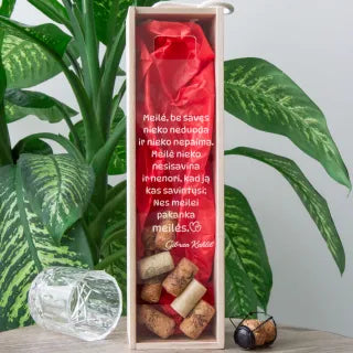 Bottle box - money box "Love is enough for love"