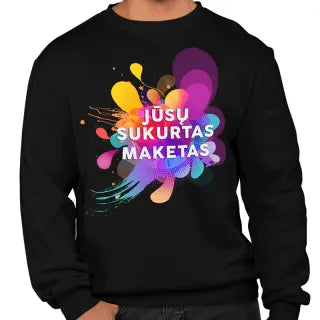 Džemperis su Jūsų sukurtu dizainu (be kapišono)