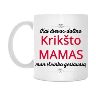 Puodelis "Geriausia Krikšto Mama"