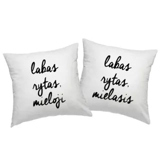 Kissenbezug-Set „Guten Morgen, meine Lieben“