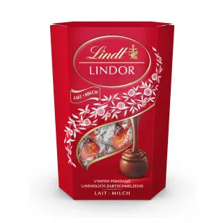 "LINDT LINDOR" pieninio šokolado rutuliukai, 200g