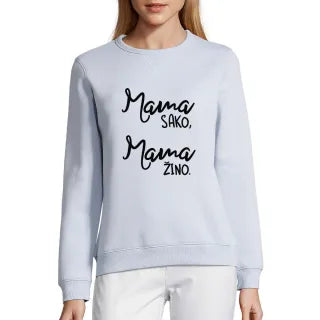 UNISEX pastelinis "Sully" džemperis "Mama sako, mama žino"