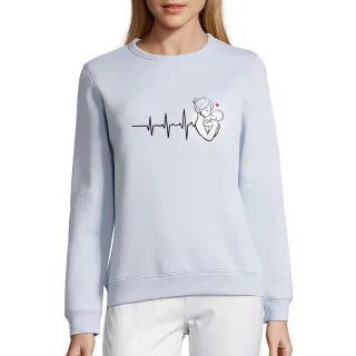 UNISEX pastelinis "Sully" džemperis "Mamos širdis"
