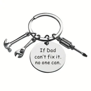 Metalinis raktų pakabukas "If Dad can't fix it, no one can"