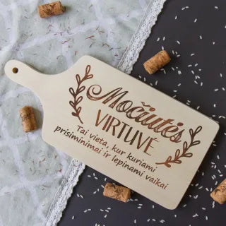 Pjaustymo lentelė su rankena "Močiutės virtuvė" (35cm)